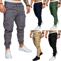 Casual Slim Fit Cargo Joggers Multi-Pocket Streetwear Pants